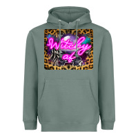 Sage Witchy Af Crystal Ball Heavyweight Hoodie - LillyAllenDesigns