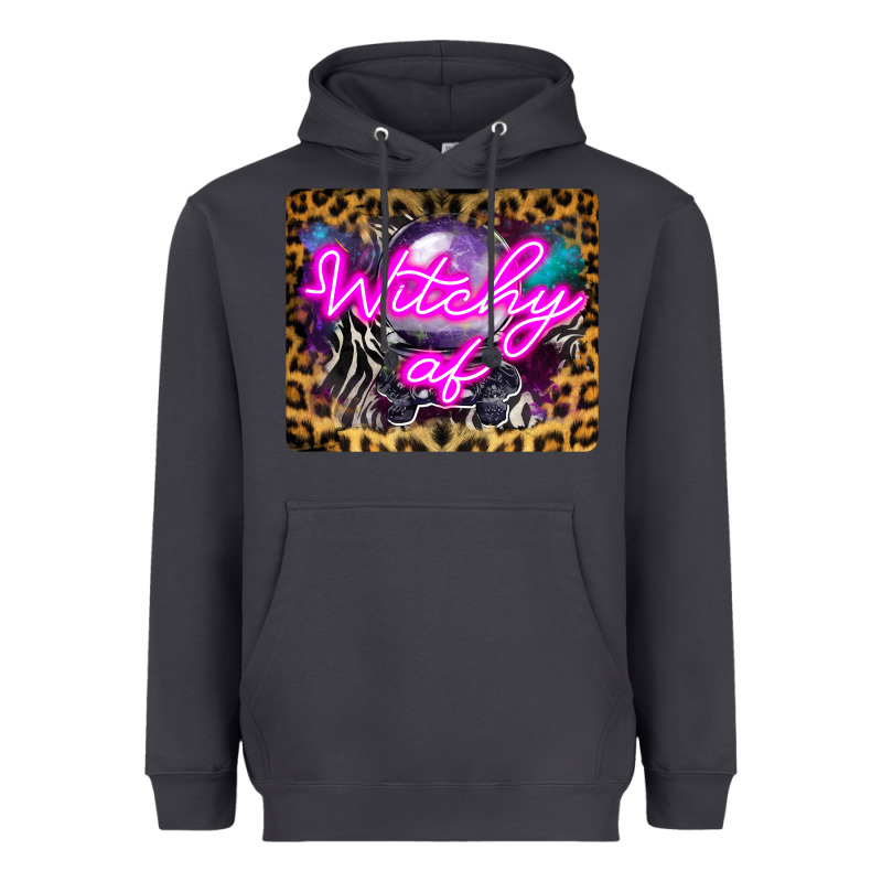 Witchy Af Crystal Ball Heavyweight Hoodie by LillyAllenDesigns | Teevron