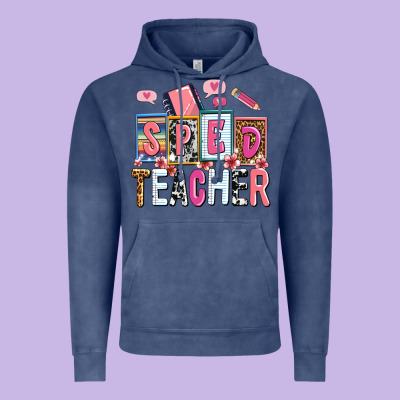 Sped Teacher Vintage Hoodie Designed By Adodesignshop