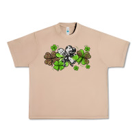 Burro Western Cowhide Leopard Glitter Shamrocks Urban Heavy Tee - Jasminsmagicworld
