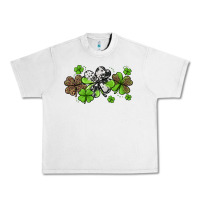 Lunar Rock Western Cowhide Leopard Glitter Shamrocks Urban Heavy Tee - Jasminsmagicworld