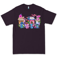 Plum stitch with lilo coffee cups Premium Tee - AdoDesignShop