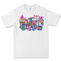 White stitch with lilo coffee cups Premium Tee - AdoDesignShop