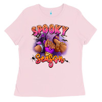 Bubblegum Pink Spooky season sneaker and heel afro woman Ladies Tee - RanaPortraitStore