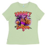 Matcha Spooky season sneaker and heel afro woman Ladies Tee - RanaPortraitStore