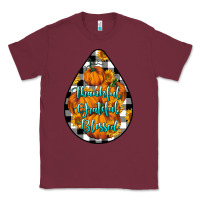 Burgundy Thankful Grateful Blessed Classic Tee - LillyAllenDesigns