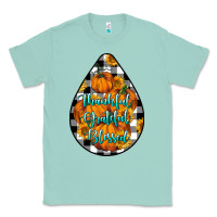 Seafoam Thankful Grateful Blessed Classic Tee - LillyAllenDesigns