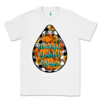 White Thankful Grateful Blessed Classic Tee - LillyAllenDesigns