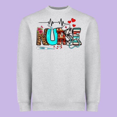 Western Nurse Heavyweight Sweatshirt Designed By Bundleandbundleshop