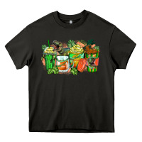 Asphalt t rex coffee cups Heavy Core Tee - Zillion Design Studio