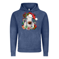 Vintage Denim christmas heifer Vintage Hoodie - JahusDesignShop