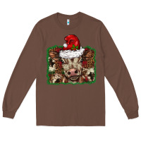 Chestnut Christmas background baby calf Long Sleeve Tee - BarkalooDesign