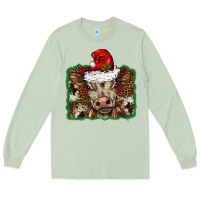 Christmas Background Baby Calf Long Sleeve Tee | Teevron