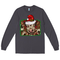Smoke Christmas background baby calf Long Sleeve Tee - BarkalooDesign