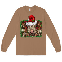 Toasted Coconut Christmas background baby calf Long Sleeve Tee - BarkalooDesign