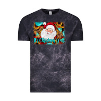 Cloud Black it's Christmas y'all background Vintage Tee - JahusDesignShop