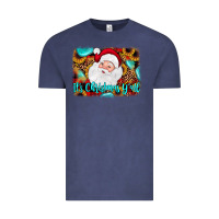 Vintage Denim it's Christmas y'all background Vintage Tee - JahusDesignShop