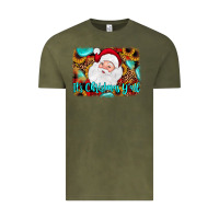 Vintage Olive it's Christmas y'all background Vintage Tee - JahusDesignShop
