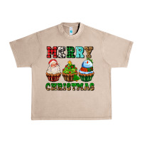 French Oak merry christmas with cupcakes Urban Heavy Tee - AdoDesignShop