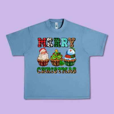 Merry Christmas With Cupcakes Urban Heavy Tee Designed By Adodesignshop