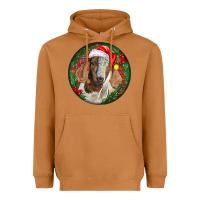 Meerkat Boer Goat Christmas Heavyweight Hoodie - LillyAllenDesigns