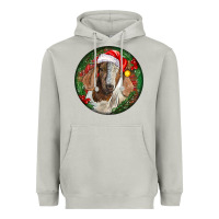 Moon Dust Boer Goat Christmas Heavyweight Hoodie - LillyAllenDesigns