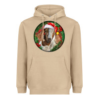 Mushroom Boer Goat Christmas Heavyweight Hoodie - LillyAllenDesigns