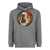 Storm Boer Goat Christmas Heavyweight Hoodie - LillyAllenDesigns