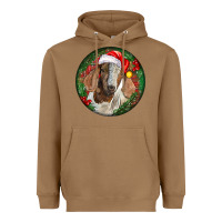 Toasted Coconut Boer Goat Christmas Heavyweight Hoodie - LillyAllenDesigns