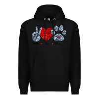 Black Peace Love Paws Premium Hoodie - Bettercallsaul