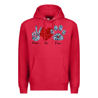 Cardinal Peace Love Paws Premium Hoodie - Bettercallsaul