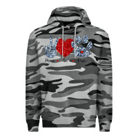Slate Camo Peace Love Paws Premium Hoodie - Bettercallsaul