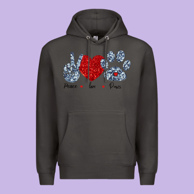 Peace Love Paws Premium Hoodie Designed By Bettercallsaul