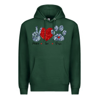 Sports Green Peace Love Paws Premium Hoodie - Bettercallsaul