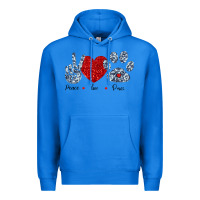 True Royal Peace Love Paws Premium Hoodie - Bettercallsaul