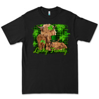 Black st patrick's day lucky cow family Premium Tee - RanaPortraitStore