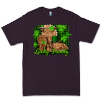 Plum st patrick's day lucky cow family Premium Tee - RanaPortraitStore