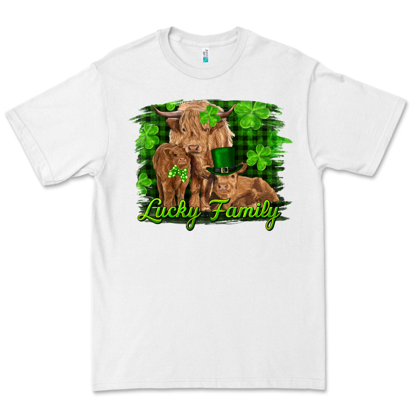 St Patrick's Day Lucky Cow Family Premium Tee by RanaPortraitStore | Teevron