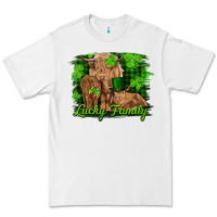 White st patrick's day lucky cow family Premium Tee - RanaPortraitStore