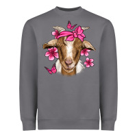 Storm pink floral bandana goat Heavyweight Sweatshirt - Jasminsmagicworld