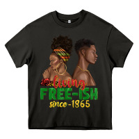 Asphalt living free ish since 1865 with afro black woman a Heavy Core Tee - texasbilliewilder