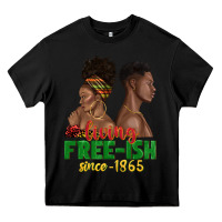 Black living free ish since 1865 with afro black woman a Heavy Core Tee - texasbilliewilder