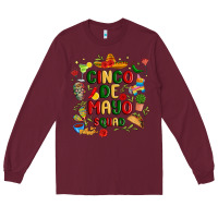 Burgundy cinco de mayo squad Long Sleeve Tee - JahusDesignShop