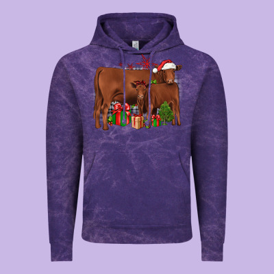 Christmas Gelbvieh Vintage Hoodie Designed By Jahusdesignshop