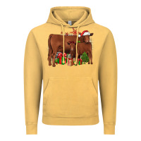 Vintage Mustard Christmas Gelbvieh Vintage Hoodie - JahusDesignShop