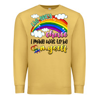 Antique Gold the only choice i made was to be myself Premium Sweatshirt - Artiststas
