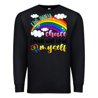 Black the only choice i made was to be myself Premium Sweatshirt - Artiststas