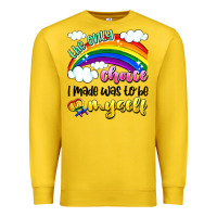 Lemon the only choice i made was to be myself Premium Sweatshirt - Artiststas