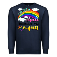 Navy the only choice i made was to be myself Premium Sweatshirt - Artiststas