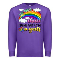 Purple the only choice i made was to be myself Premium Sweatshirt - Artiststas